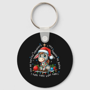 Porte-clés Mon âne de Noël mexicain Burrito Sanero espagnol