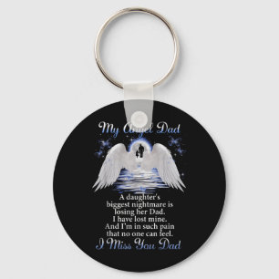 Porte-clés Mon Angle Papa Je Vous Manque Papa Pères du jour c