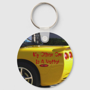 Porte-clés Mon autre voiture est un Vette !