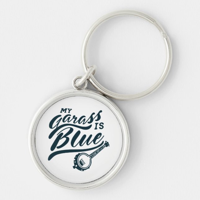 Porte-clés Mon banjo est bleu (Devant)
