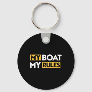 Porte-clés Mon bateau mes règles voilier voile bateau capitai