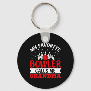 Porte-clés Mon Bowler Favori M'Appelle Grandma Funny Bowling