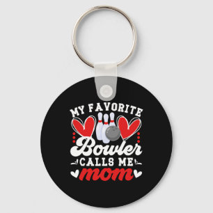 Porte-clés Mon Bowler Favori M'Appelle Maman D'Une Bowler Mam