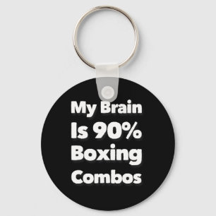 Porte-clés Mon Cerveau Est 90% Boxer Combos Boxer Boxers Love