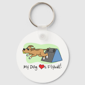 Porte-clés Mon chien aime le Porte - clé de volley-ball