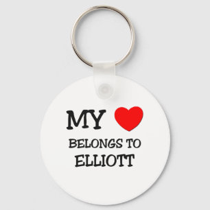 Porte-clés Mon coeur appartient à Elliott