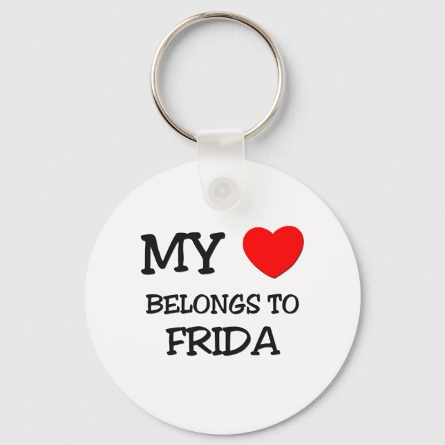 Porte-clés Mon Coeur Appartient À FRIDA (Recto)