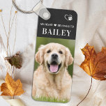 Porte-clés Mon Coeur Appartient À L'Amoureux des chiens Photo<br><div class="desc">Emportez votre animal de compagnie partout où vous allez avec ce porte - clé photo personnalisé pour animaux de compagnie! Un must pour chaque amoureux des chiens, chien maman et chien papa! Citation : Mon Coeur Appartient À ... Personnalisez avec les photos et le nom préférés de votre chien. DROIT...</div>