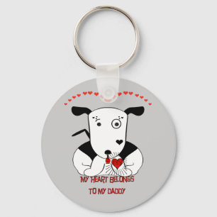 Porte-clés Mon coeur appartient à mon papa