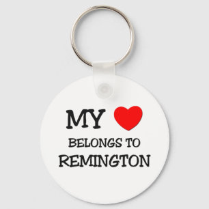 Porte-clés Mon coeur appartient à Remington