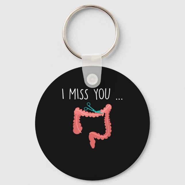 Porte-clés Mon Colon Manquant Drôle Ostomie Ostomate Chirurgi (Recto)