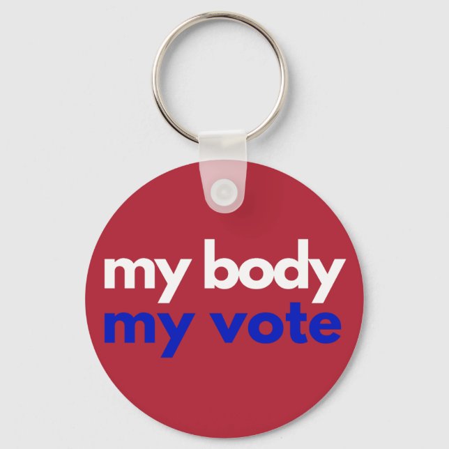 Porte-clés Mon corps Mon vote Roevember (Recto)