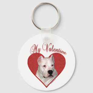 Porte-clés Mon Dogo Argentino Valentine