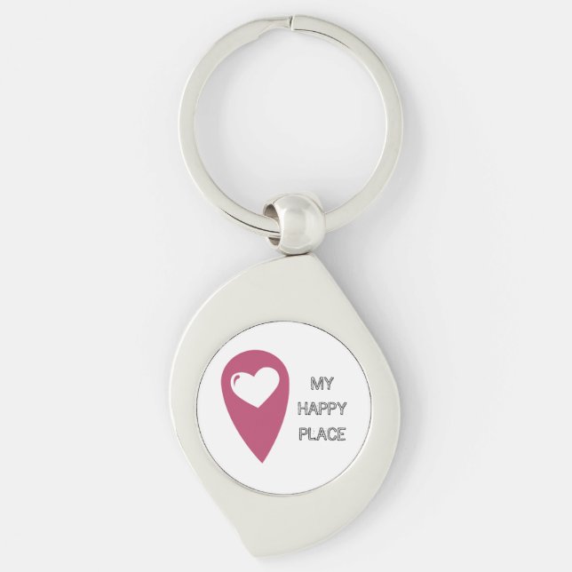 Porte-clés Mon endroit heureux (Devant)