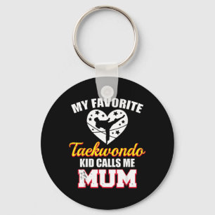 Porte-clés Mon enfant préféré de taekwondo m'appelle maman dr