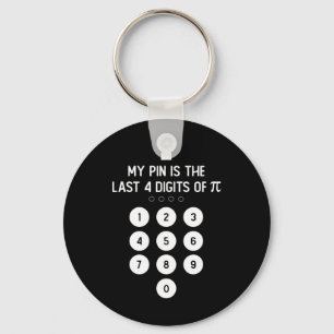 Porte-clés Mon Épingle Est Le Dernier 4 Chiffres Du Symbole P