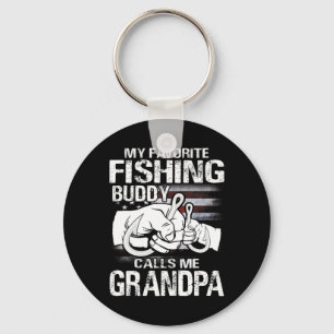 Porte-clés Mon Épouse De Pêche Préférée M'Appelle Grand-Père