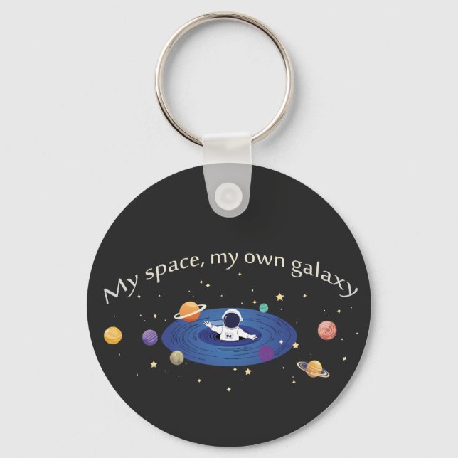 Porte-clés Mon espace, ma propre galaxie (Recto)
