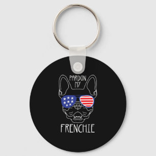 Porte-clés Mon Frenchie - Drôle de Bouledogue Français Drapea