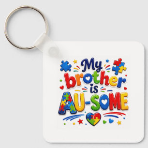 Porte-clés Mon frère est GÉ-NIAL Trousseau de sensibilisation
