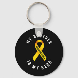 Porte-clés Mon Frère Est Mon Héros Sensibilisation au cancer