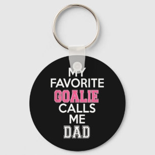 Porte-clés Mon gardien favori m'appelle Papa Soccer Hockey Gi