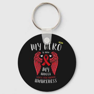 Porte-clés Mon Héros Est Maintenant Mon Ange - Sickle Cell An