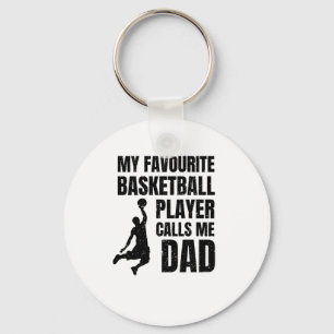 Porte-clés Mon Joueur De Basket Favori M'Appelle Papa Top