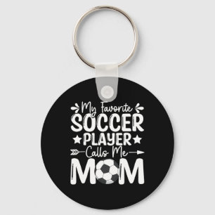 Porte-clés Mon Joueur De Football Préféré M'Appelle Maman Fêt