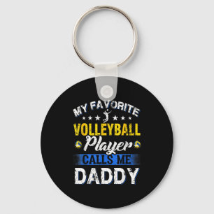 Porte-clés Mon joueur de volley-ball préféré m'appelle Papa