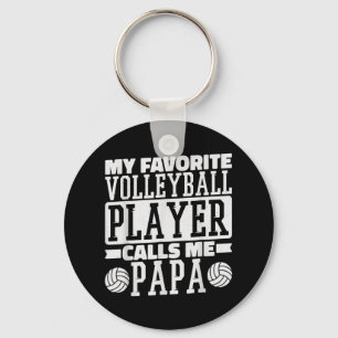 Porte-clés Mon Joueur De Volley-ball Préféré M'Appelle Papa F
