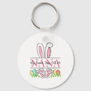 Porte-clés Mon lapin préféré m'appelle Nana Joyeuse fête de P