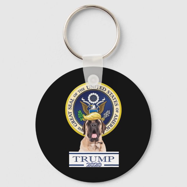 Porte-clés Mon Mastiff pour Trump  (Recto)