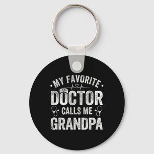 Porte-clés Mon médecin préféré m'appelle Grand-papa pour la f