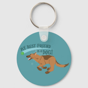 Porte-clés Mon meilleur ami est un chien