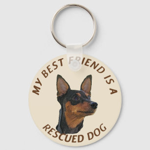 Porte-clés Mon meilleur ami (Pinscher miniature)