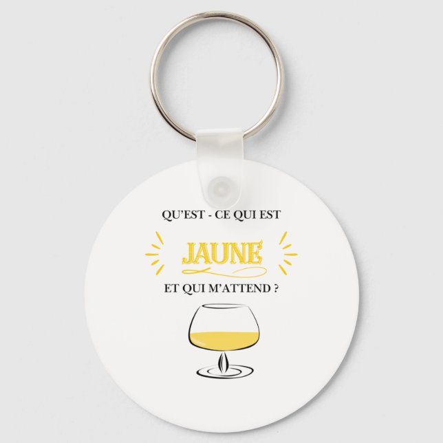 Porte-clés Mon Moment Jaune  (Recto)