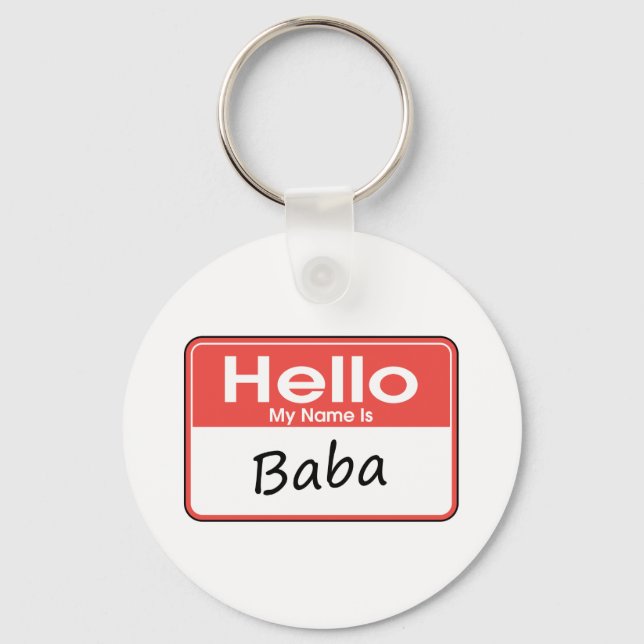 Porte-clés Mon nom est Baba (Recto)