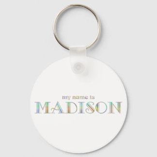 Porte-clés Mon nom est Madison