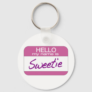 Porte-clés Mon nom est Sweetie
