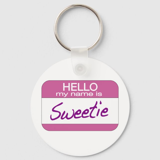 Porte-clés Mon nom est Sweetie (Recto)