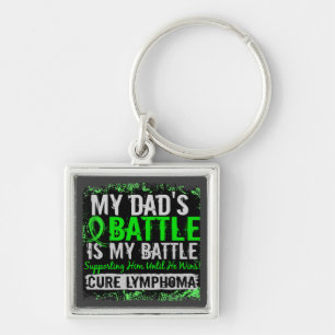 Porte-clés Mon papa du lymphome trop 2 de bataille