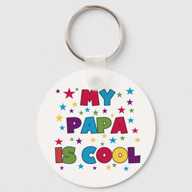 Porte-clés Mon papa est Cool (Recto)