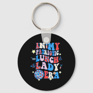 Porte-clés Mon Patriotique Déjeuner Lady Era Joyeux 4 juillet