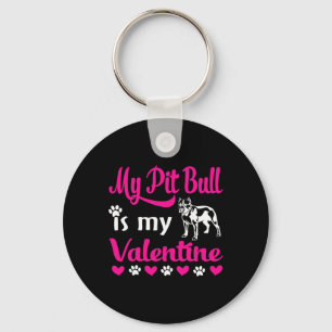 Porte-clés Mon Pitbull est mon Valentin
