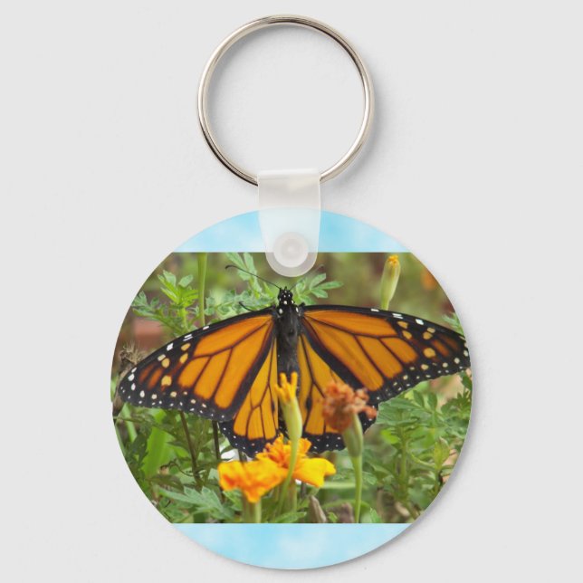 Porte-clés Mon porte - clé papillon Monarque (Recto)
