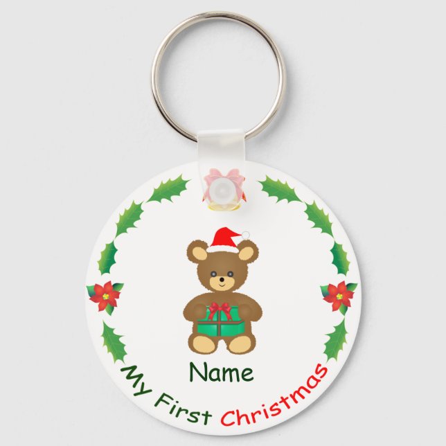 Porte-clés Mon premier Noël (Recto)