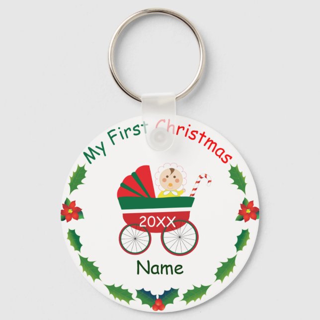 Porte-clés Mon premier Noël (Recto)