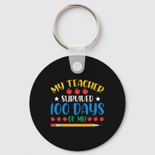 Porte-clés Mon Professeur A Survécu 100 Jours De Moi Amusant