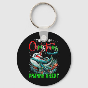 Porte-clés Mon pyjama de Noël Père Noël Whale Sea Amoureux de